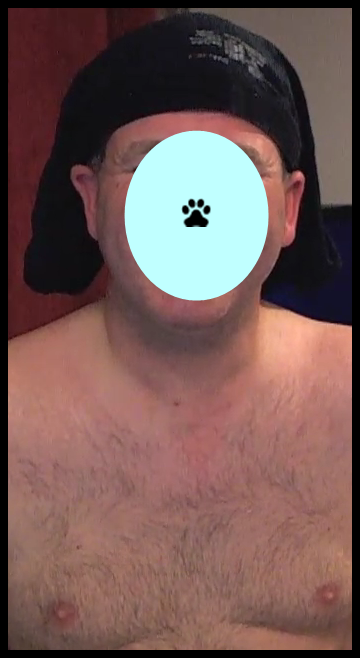 webcam sex fan wearing underwear on his head